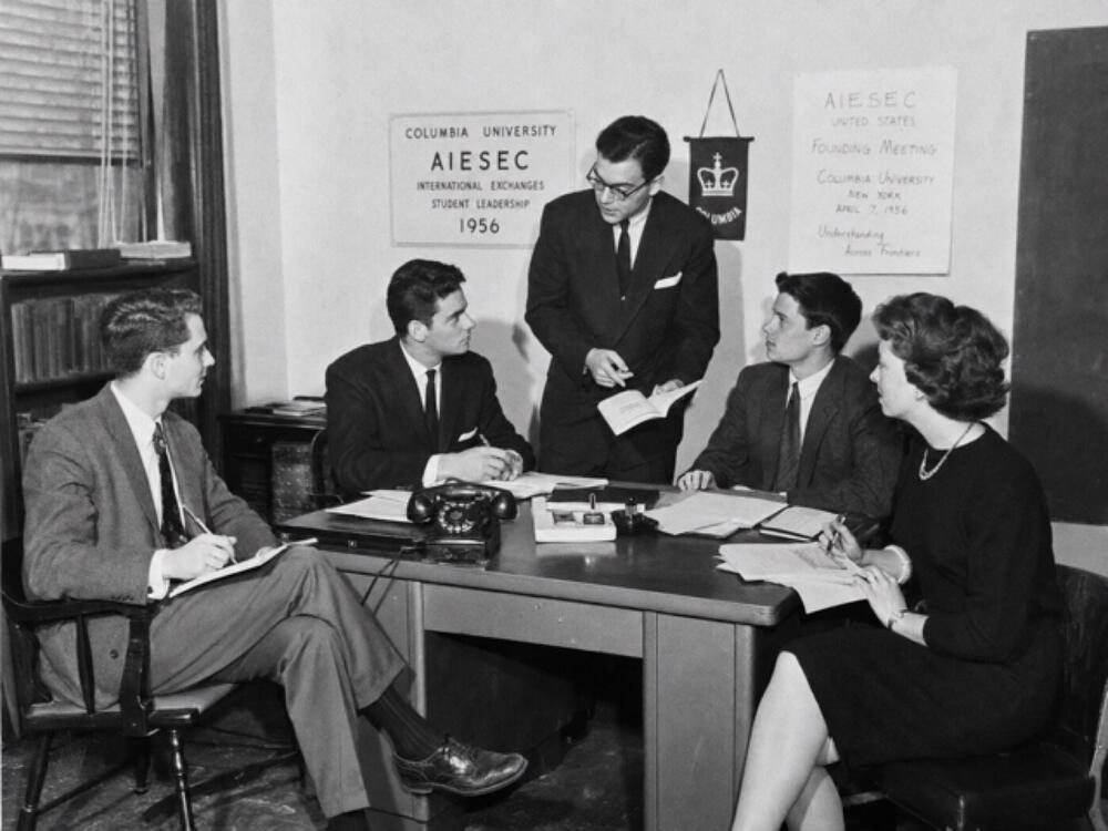 AIESEC in the United States founding at Columbia University, 1956