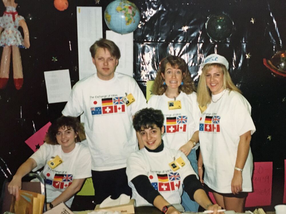 The US booth at the International Congress, 1989
