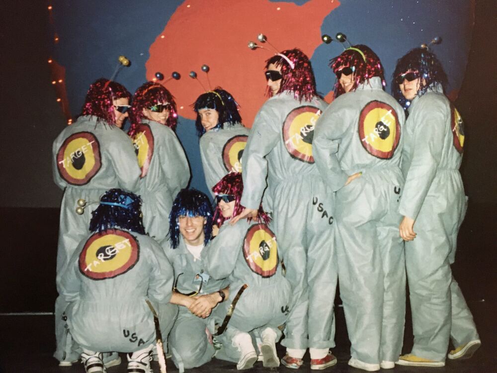 The US team in space suits, 1989