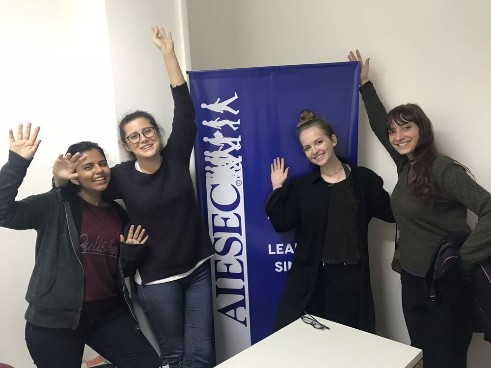 Liz with her AIESEC team in Argentina